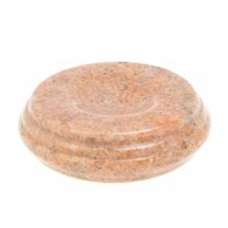 Подставка под шар из розового мрамора 10х10х3см