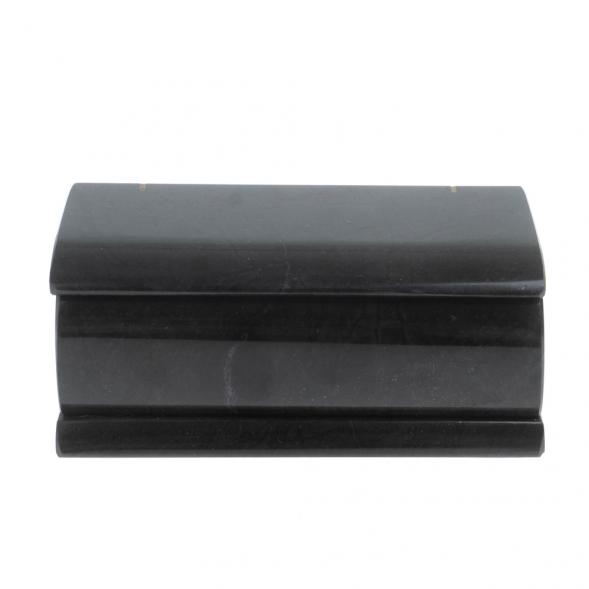 Шкатулка из черного змеевика 15х7,5х6 см 127449