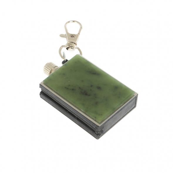 Брелок огниво &amp;quot;Вечная спичка&amp;quot; с накладкой из камня нефрит 2,8х1,3х5 см 129292