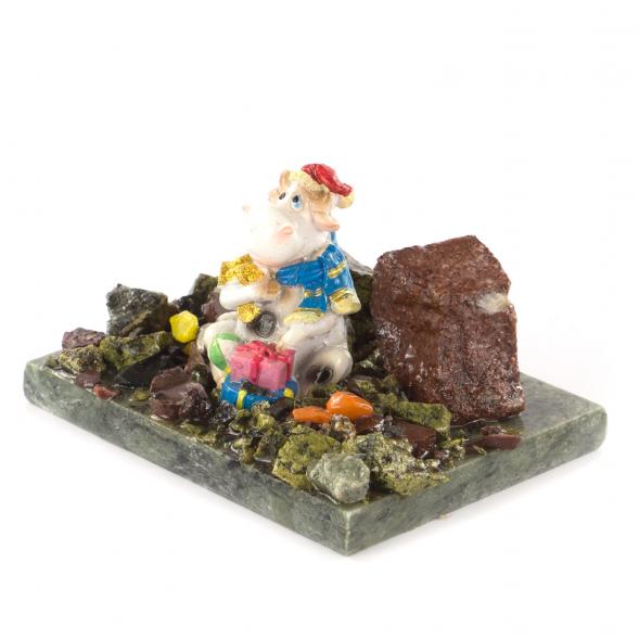 Сувенир символ года Бычок с монетами 121131