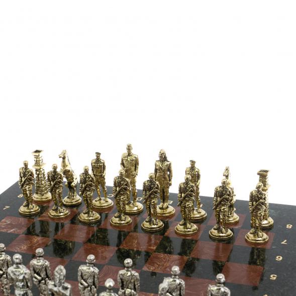 Шахматы &amp;quot;Великая Отечественная война&amp;quot; доска 40х40 см лемезит 129835