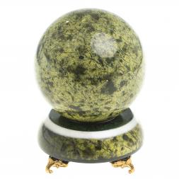 Cувенир &amp;quot;Шар Антистресс&amp;quot; 10,5 см змеевик на подставке