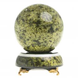 Cувенир &amp;quot;Шар Антистресс&amp;quot; 10,5 см змеевик на подставке