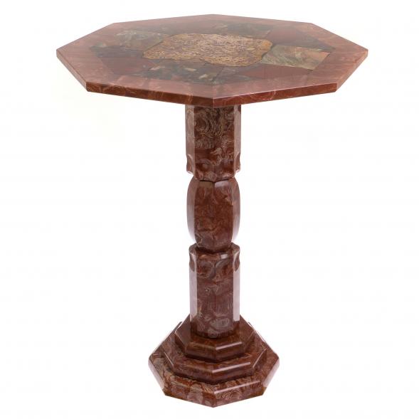 Стол из лемезита и яшмы №4 126066