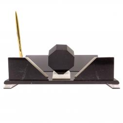 Настольный набор из камня &amp;quot;Эталон&amp;quot; белый мрамор