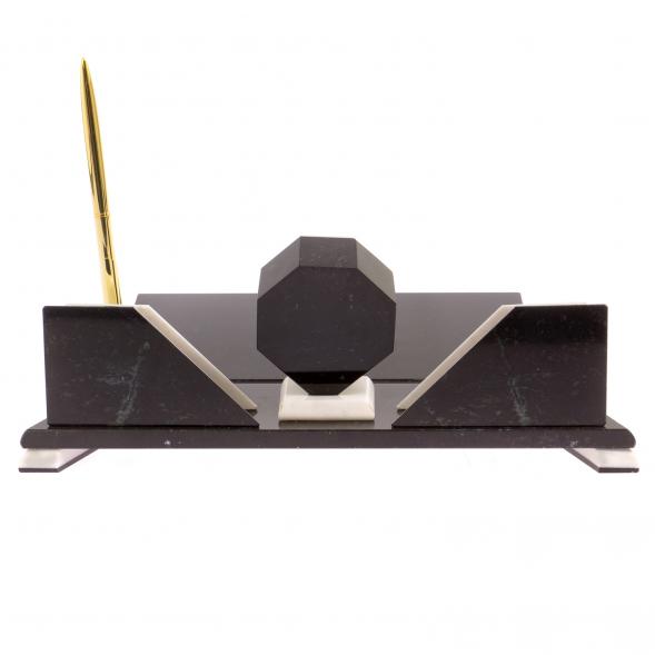 Настольный набор из камня &amp;quot;Эталон&amp;quot; белый мрамор 126284