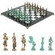 Шахматы &amp;quot;Отечественная война 1812 г. &amp;quot; фигуры бронза / патина 40х40 см мрамор 128396