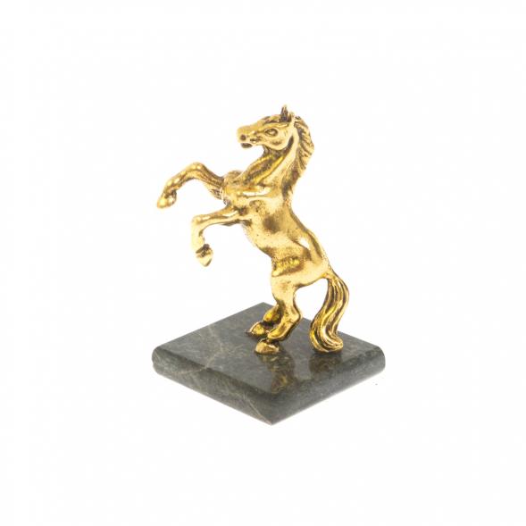 Сувенир &amp;quot;Лошадка&amp;quot; змеевик металл 129951