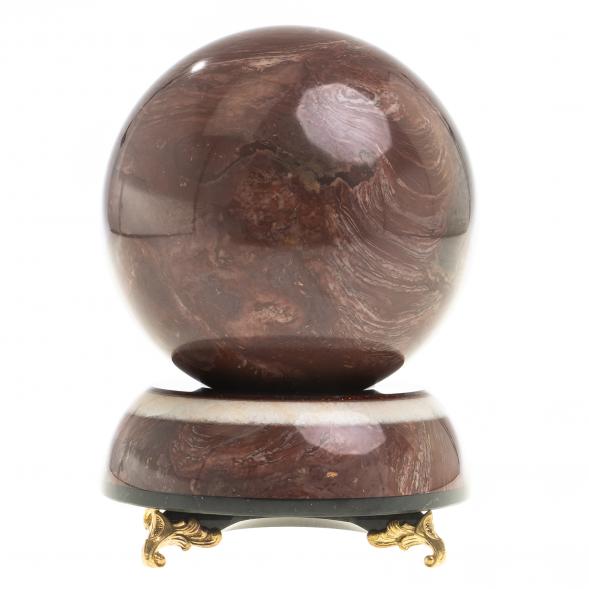 Сувенир &amp;quot;Шар Антистресс&amp;quot; 10,5 см из лемезита на подставке 123557