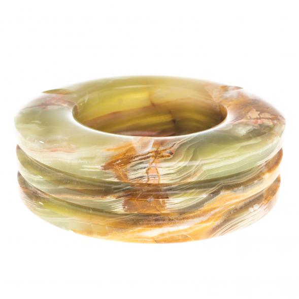 Пепельница из камня оникс 12,5х12,5х3,5 см (5) 123911