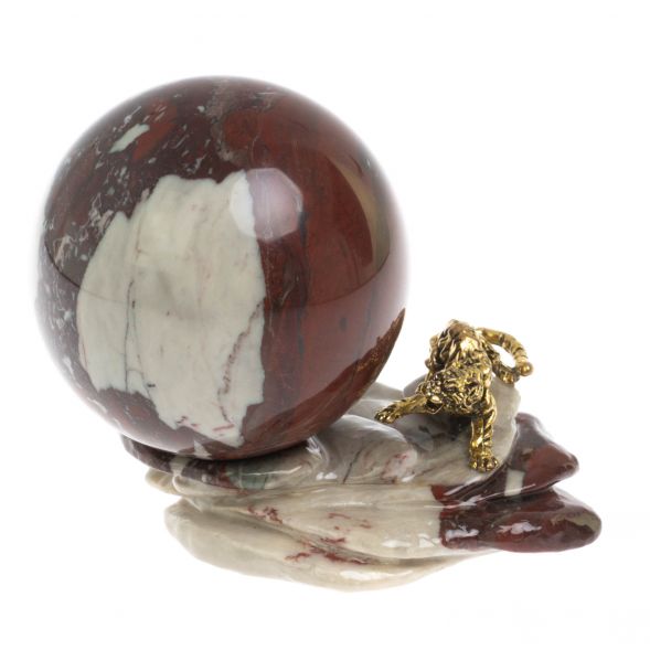 Композиция &amp;quot;Тигр на скале с шаром&amp;quot; камень креноид 127771