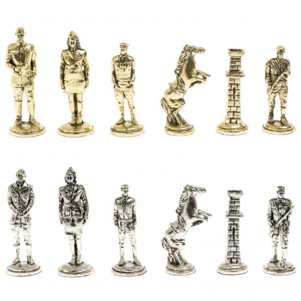 Шахматы из змеевика и мрамора &amp;quot;Великая Отечественная война&amp;quot; доска 40х40 см 129837