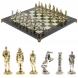 Шахматы из змеевика и мрамора &amp;quot;Великая Отечественная война&amp;quot; доска 40х40 см 129837
