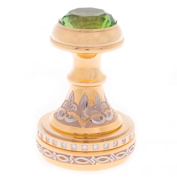 Оснастка для печати &amp;quot;Изумруд&amp;quot; круглая в подарочной упаковке Златоуст 121874