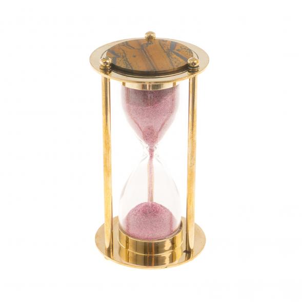 Песочные часы с тигровым глазом в деревянной коробке 124328