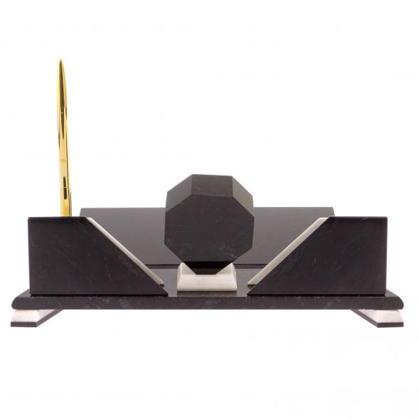 Настольный набор &amp;quot;Эталон&amp;quot; с гербом РФ мрамор 126285