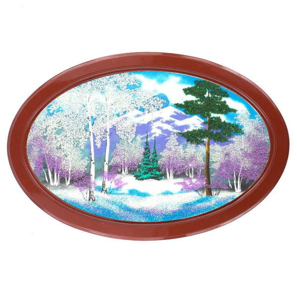 Панно овальное &amp;quot;Зима&amp;quot; 45х30 см 112504