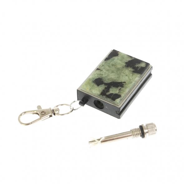 Брелок огниво &amp;quot;Вечная спичка&amp;quot; с накладкой из камня желтый аппатит2,8х1,3х5 см 129294