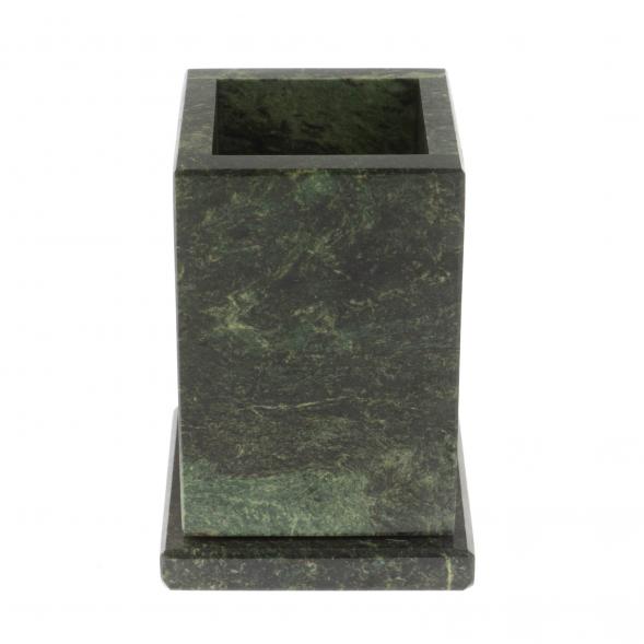 Карандашница из шабровского змеевика 8х8х11,5 см 129907