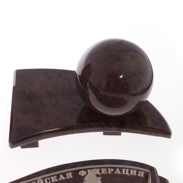 Настольный прибор &amp;quot;Авангард&amp;quot; камень обсидиан 121959