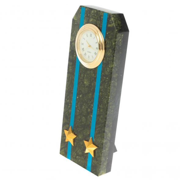 Часы &amp;quot;Погон подполковник ВВС, ВКС, ВДВ&amp;quot; серпентинит 113176