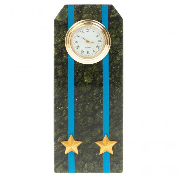 Часы &amp;quot;Погон подполковник ВВС, ВКС, ВДВ&amp;quot; серпентинит 113176