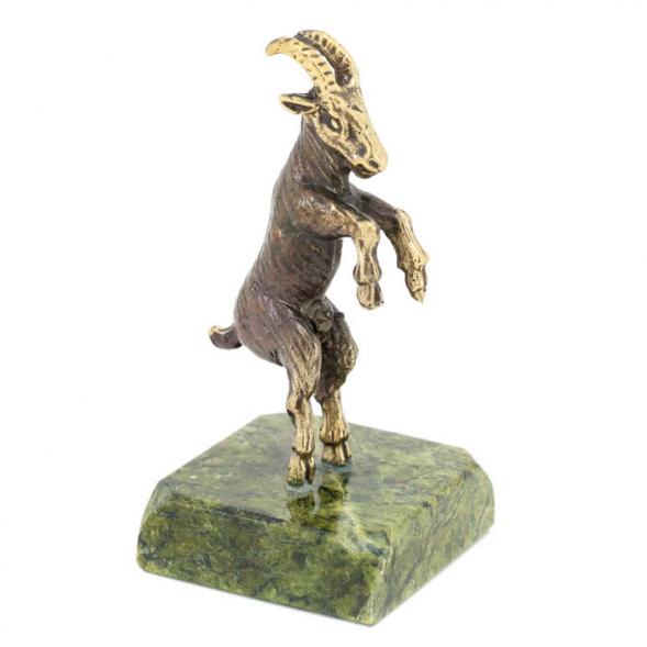 Сувенирная статуэтка &amp;quot;Козел на дыбах&amp;quot; бронза камень 116158