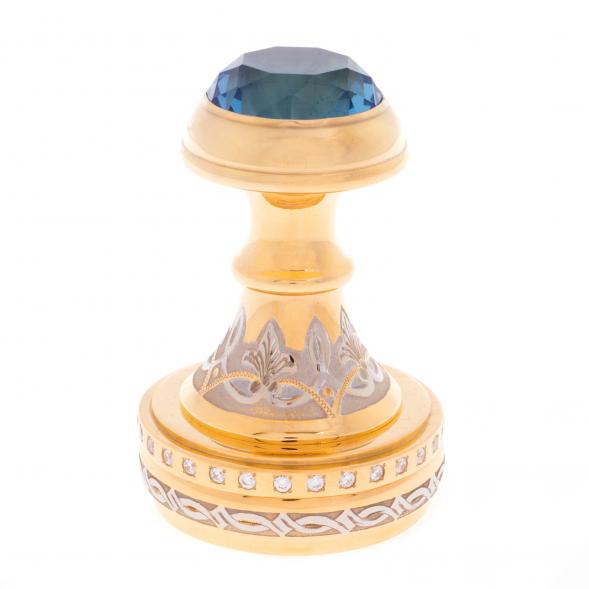 Оснастка для печати &amp;quot;Аквамарин&amp;quot; металлическая в подарочной коробке Златоуст 121876