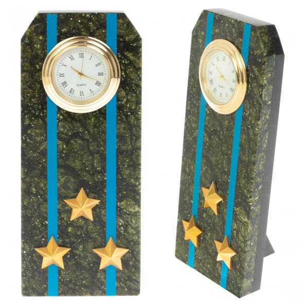 Часы &amp;quot;Погон полковник ВВС, ВКС, ВДВ&amp;quot; серпентинит 113177