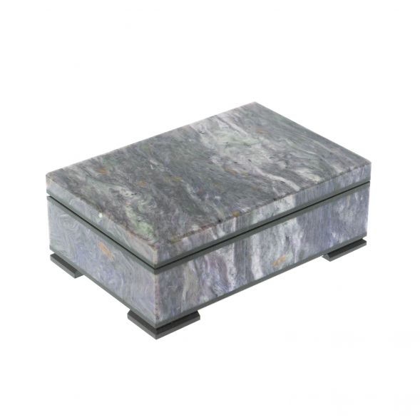 Шкатулка из чароита 12х8х4,5 см 128619