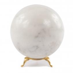 Шар из натурального белого мрамора 10,5 см