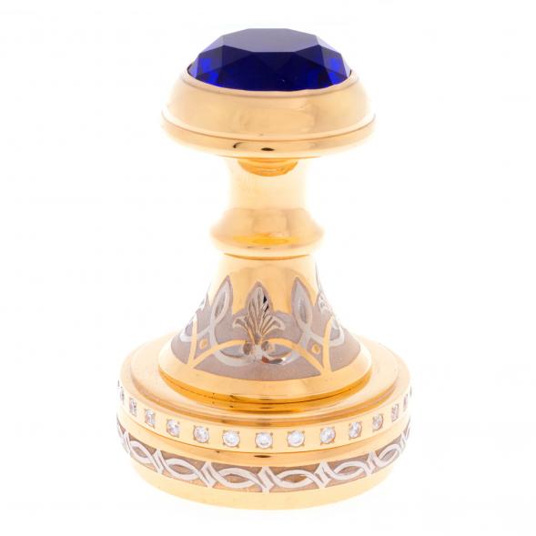 Оснастка для печати &amp;quot;Сапфир&amp;quot; металлическая в деревянной коробке Златоуст 121877