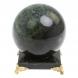 Шар из нефрита 12,5 см на каменной подставке 125034