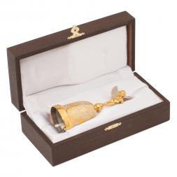 Бронзовый колокольчик "Ангел с дудочкой" в подарочной коробке Златоуст