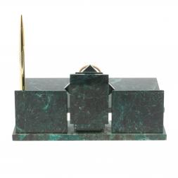 Письменный прибор &amp;quot;Менеджер&amp;quot; камень шабровский змеевик