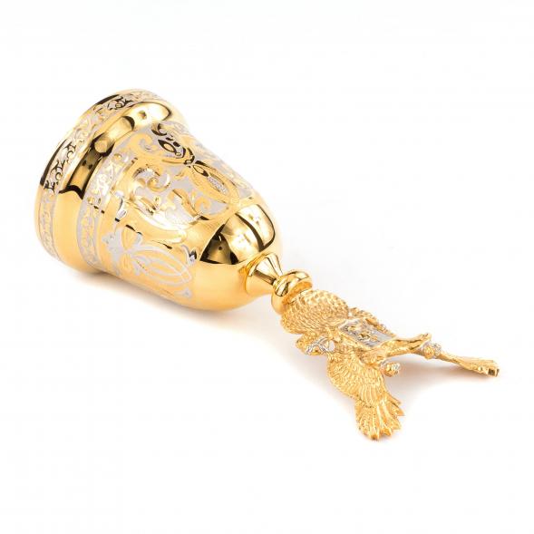 Колокольчик &amp;quot;Двуглавый орел&amp;quot; бронза Златоуст 119674