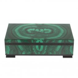 Шкатулка из малахита 16х9х5 см