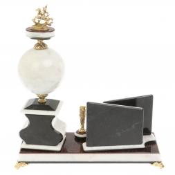 Письменный настольный набор &amp;quot;Георгий Победоносец&amp;quot; мрамор