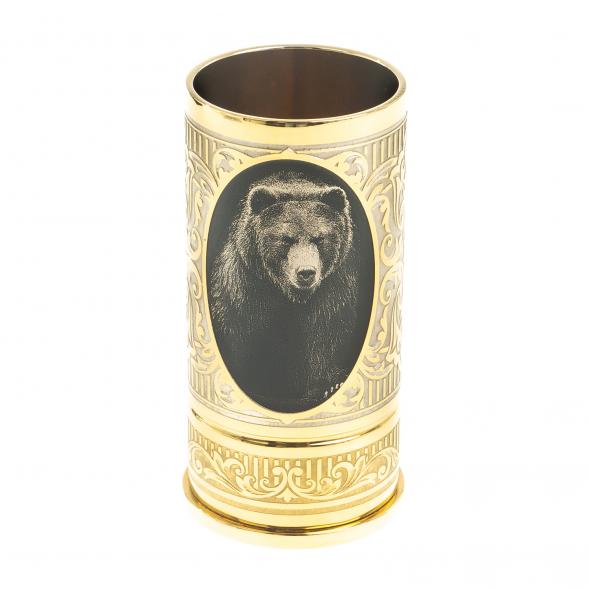 Стопка гильза &amp;quot;Медведь&amp;quot; 40 мл Златоуст 123275
