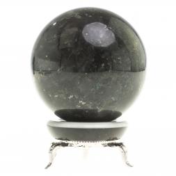 Шар камень лабрадорит 8 см на подставке