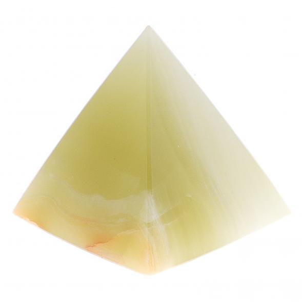 Пирамида из светло-зеленого оникса 5х5х5,6 см (2) 125618