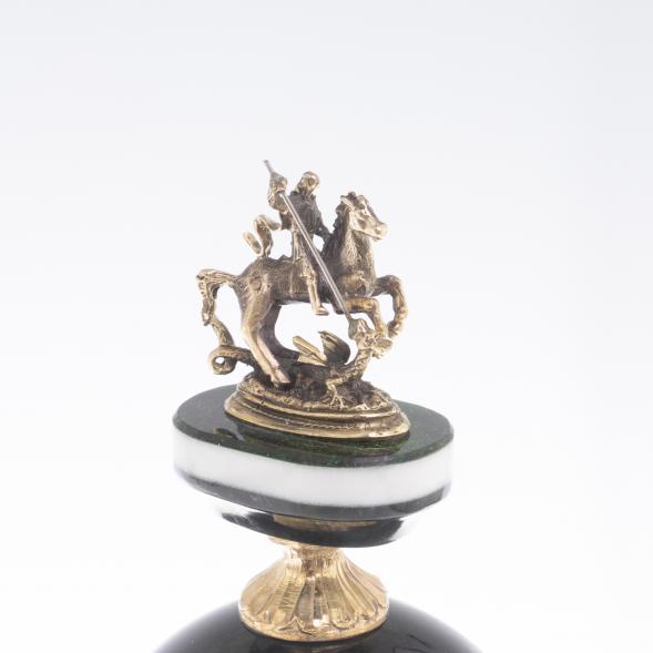 Письменный набор &amp;quot;Георгий Победоносец&amp;quot; змеевик 116651