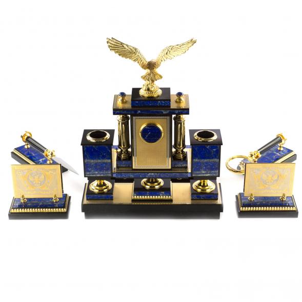 Настольный набор из лазурита &amp;quot;Орел&amp;quot; 119280
