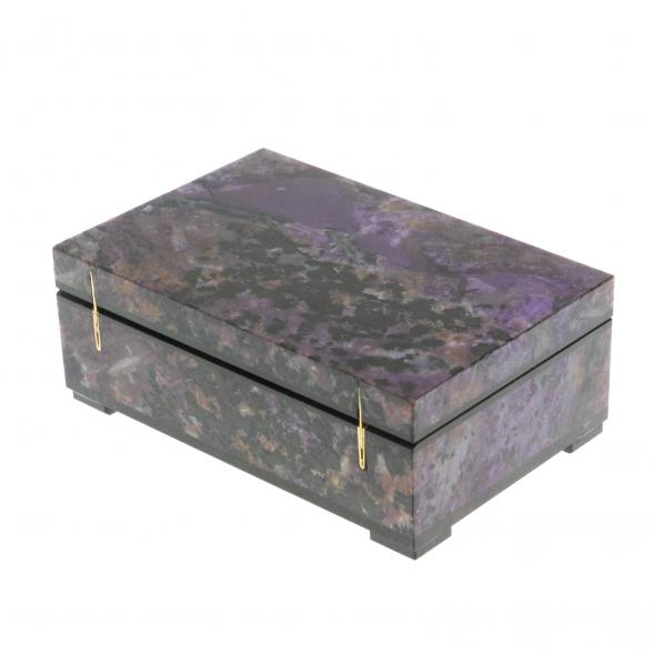 Шкатулка из чароита 11,5х7,5х4,5 см 128696