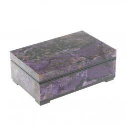 Шкатулка из чароита 11,5х7,5х4,5 см