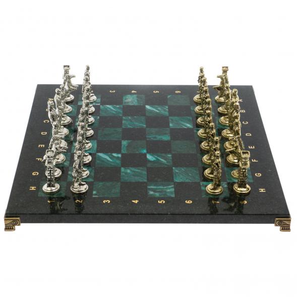 Шахматы &amp;quot;Великая Отечественная война&amp;quot; доска 40х40 см шабровский змеевик 129841