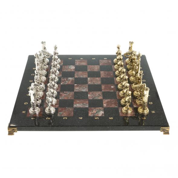 Шахматы &amp;quot;Дон Кихот&amp;quot; доска 40х40 см креноид змеевик 122645