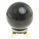 Шар из черного мрамора 9 см на подставке 124092