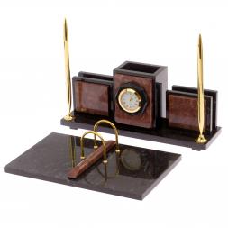 Настольный набор "Офисный" камень лемезит