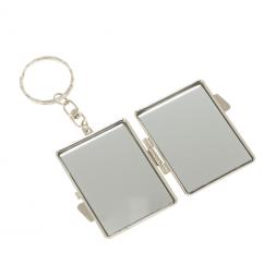 Складное зеркало брелок из соколиного глаза прямоугольное